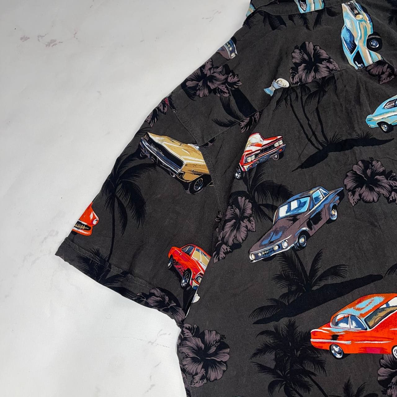 Vintage Shirt Hawai Shirt Print Cars Short sleeve Size XXL Baggy Size US XXL / EU 58 / 5 - 9 Thumbnail