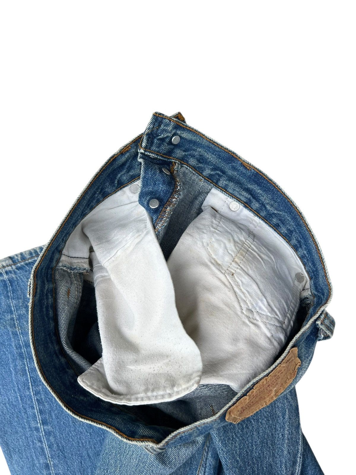 Levi's Vintage 80s Levi’s 501 Made in USA Dirty Mud Denim Jeans Size US 30 / EU 46 - 22 Thumbnail