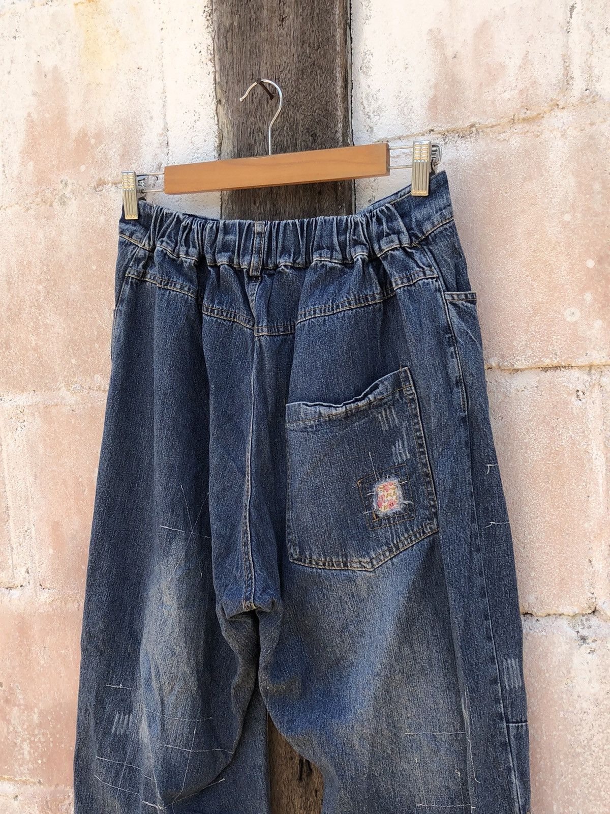 Jean Cawaii Baggy Jeans Patchwork Destress Size US 29 - 7 Thumbnail