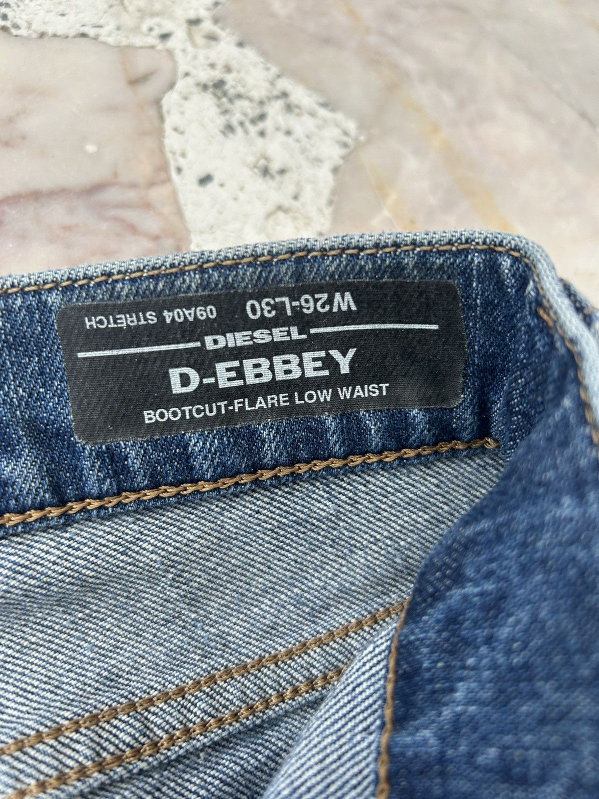 Diesel Diesel D-Ebby Vintage Ripped Flare Jeans Size US 28 / EU 44 - 12 Thumbnail