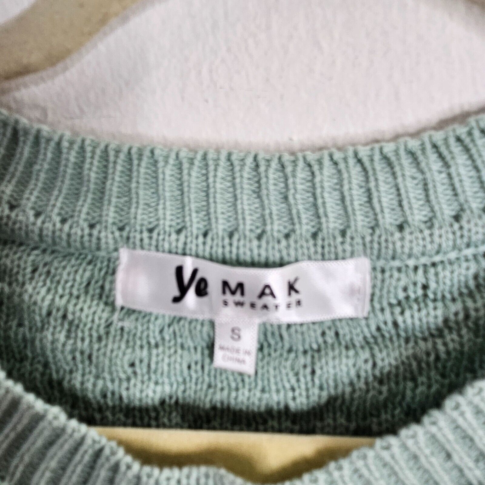 Other Ye Mak Mint Button Front Crew Neck Knit Crop Sweater Small Size S / US 4 / IT 40 - 5 Thumbnail