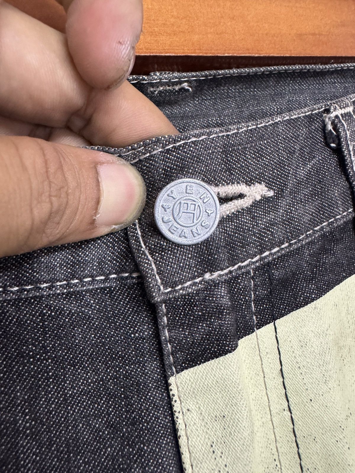 Japanese Brand × Vintage Yen japanase jeans Size US 36 / EU 52 - 4 Thumbnail