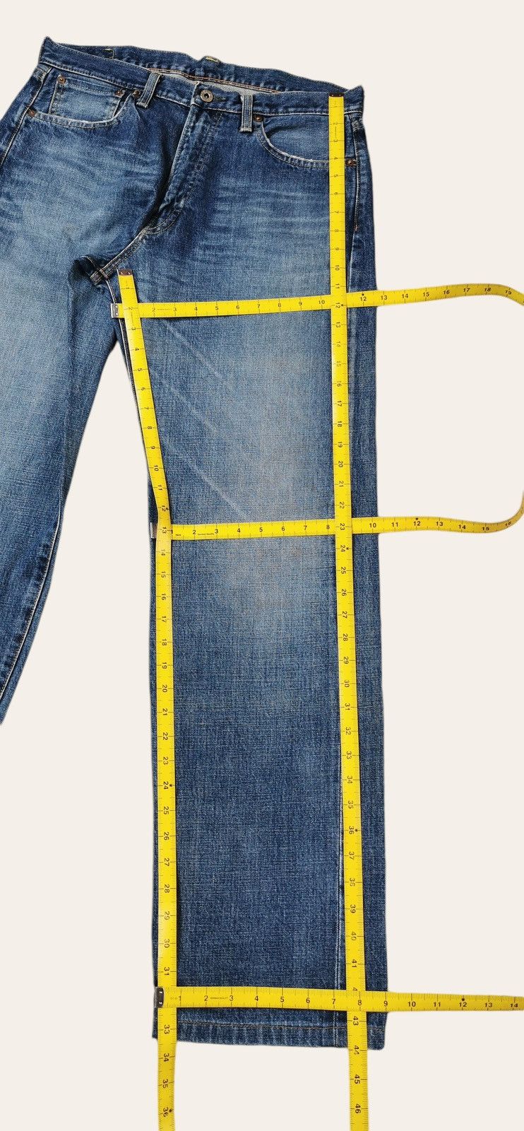 Le Grande Bleu (L.G.B.) Vintage Bobson Selvedge Jeans Lot TK504Z Size US 33 - 4 Thumbnail