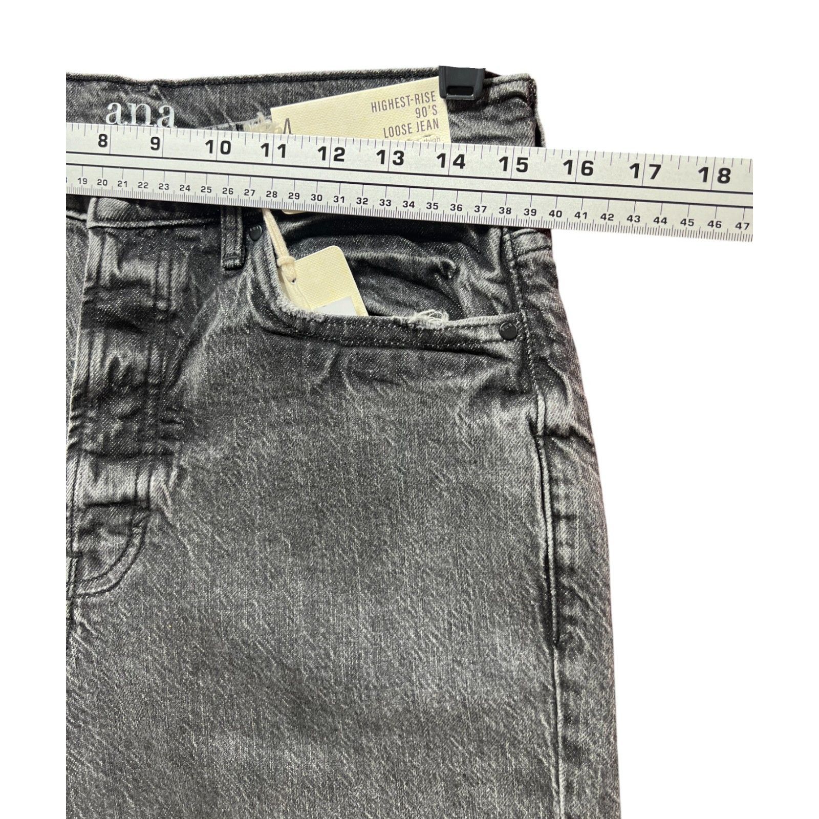 Other A.N.A - Women's 90'S Baggy Jeans Loose Fit - Relaxed Straigh Size 26" / US 2 / IT 38 - 3 Thumbnail