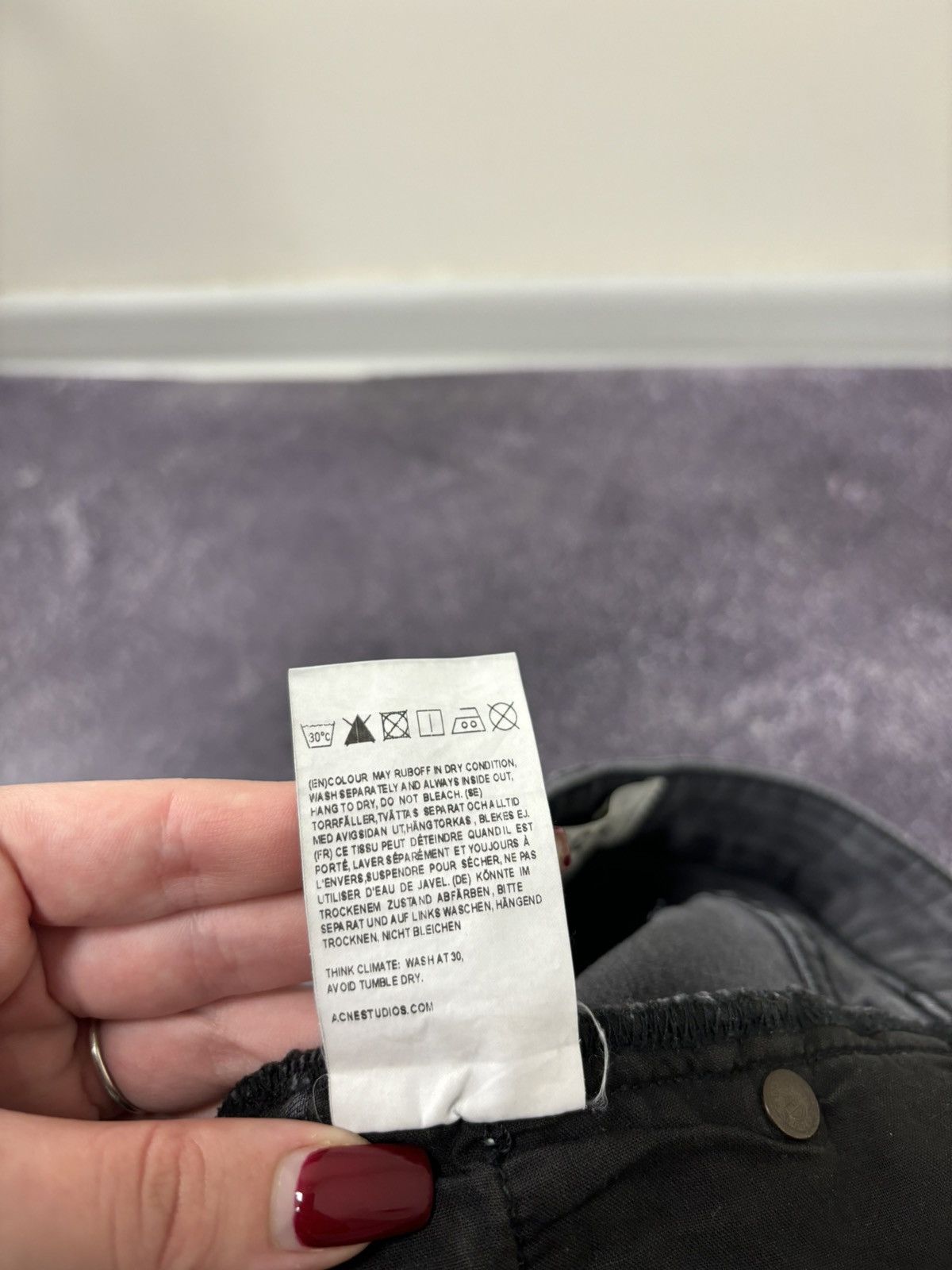 Acne Studios Acne Studios Skin 5 Used Black Women’s Luxury Slim Jeans Size 30" / US 8 / IT 44 - 11 Thumbnail