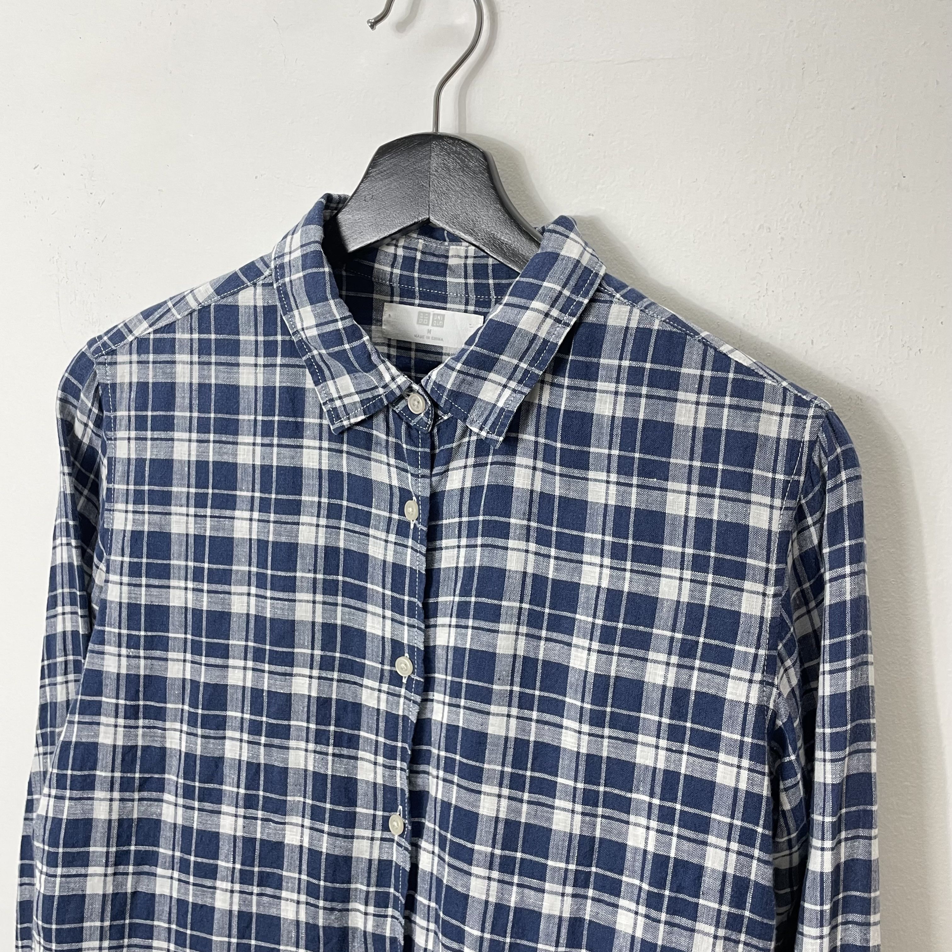 Japanese Brand × Uniqlo ⭐️SALE⭐️ [M] UNIQLO LINEN COTTON SHIRT Size M / US 6-8 / IT 42-44 - 2 Thumbnail