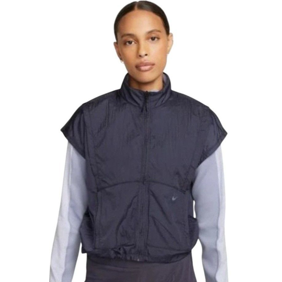 Nike Nike Training City Ready Repel Navy Short Sleeve Jacket Vest Size L / US 10 / IT 46 - 13 Thumbnail