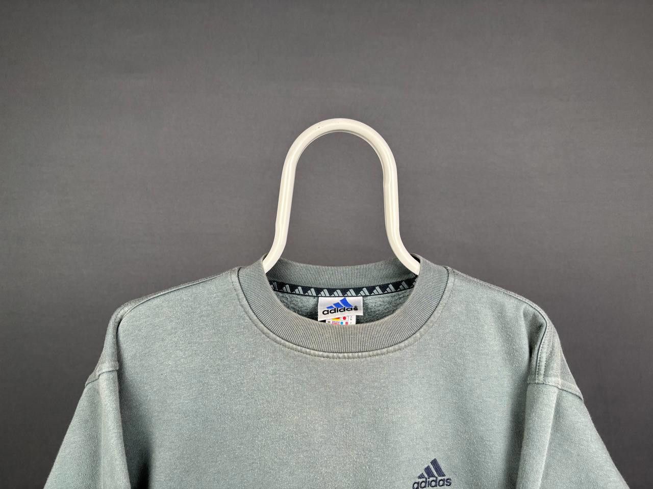 Adidas Adidas Crewneck Sweatshirt Size S Grey Vintage Size US S / EU 44-46 / 1 - 4 Thumbnail