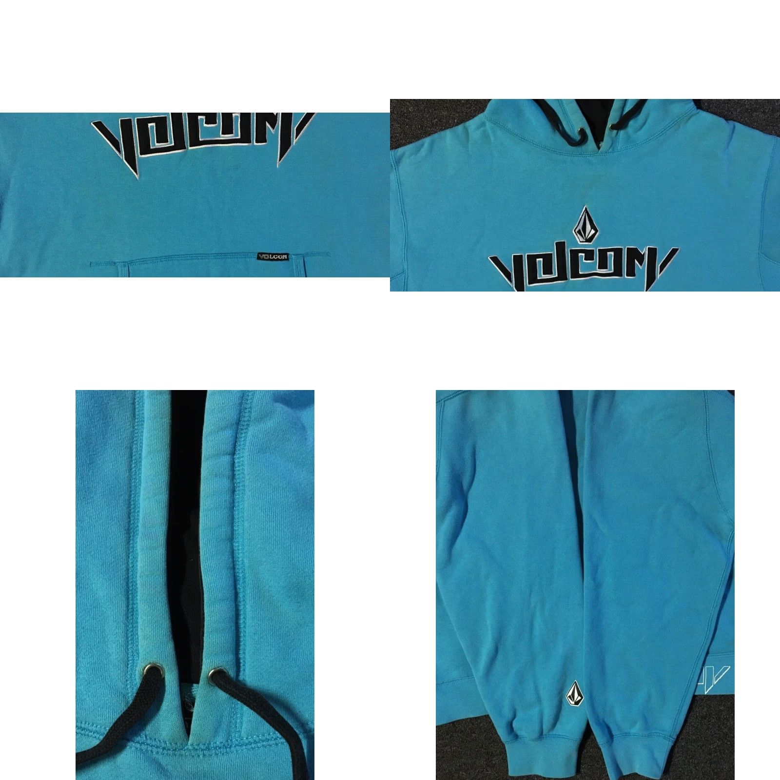 Quiksilver Vtg Volcom Faded Hoodie S Surf Skate Grunge Billabong OP Gotcha Vaporwave Y2K 90 Size US S / EU 44-46 / 1 - 8 Thumbnail