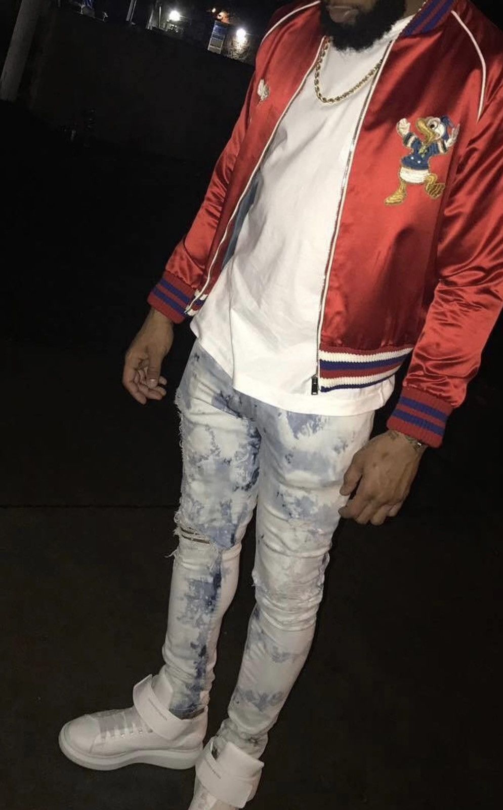 Amiri Trashed Cloud Indigo Jeans Amiri Sz 32 Size US 32 / EU 48 - 1 Thumbnail