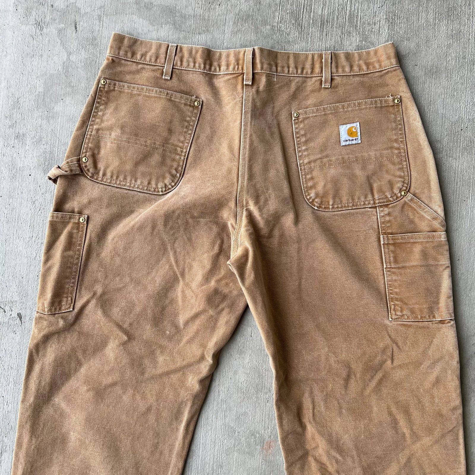 Carhartt × Vintage Carhartt brown double knee work wear carpenter pants Size US 37 - 6 Thumbnail