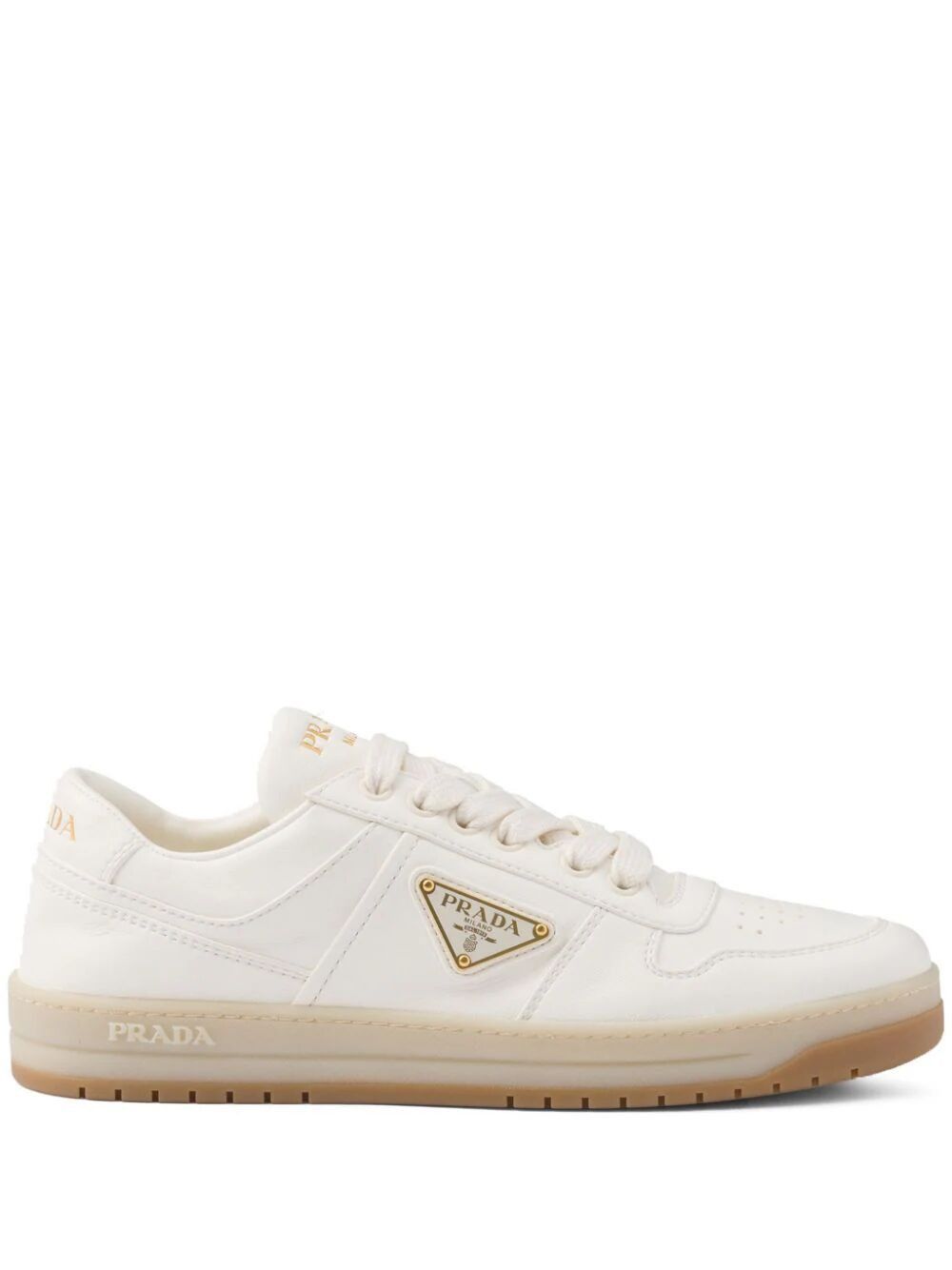 image of Prada Downtown Sneakers Size 39 in Avorio, Women's