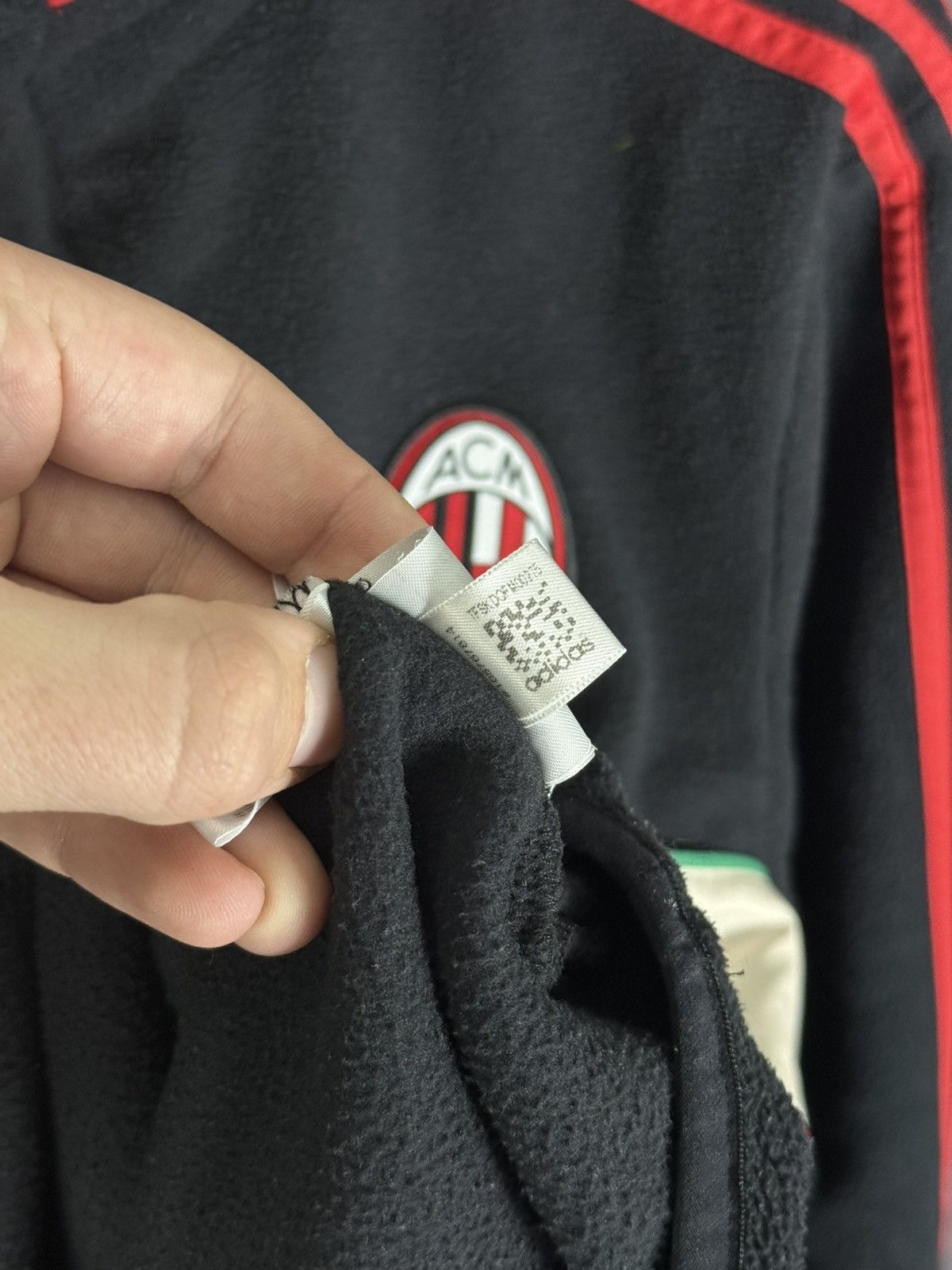 Adidas Adidas MILAN 2012-2013 Football Fleece Sweatshirt 1/4 zip Size US L / EU 52-54 / 3 - 16 Thumbnail