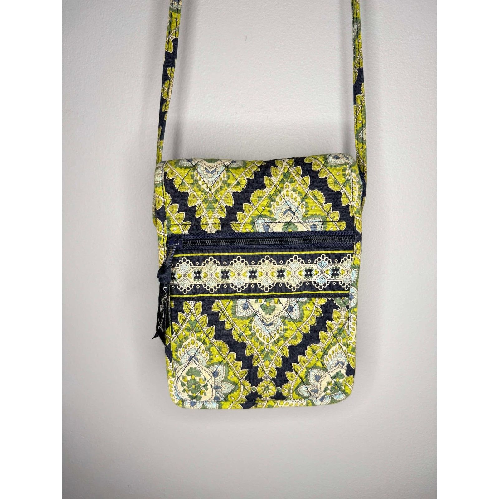 Vera Bradley Vera Bradley Cambridge Quilted Crossbody Bag Yellow Green Size ONE SIZE - 4 Thumbnail
