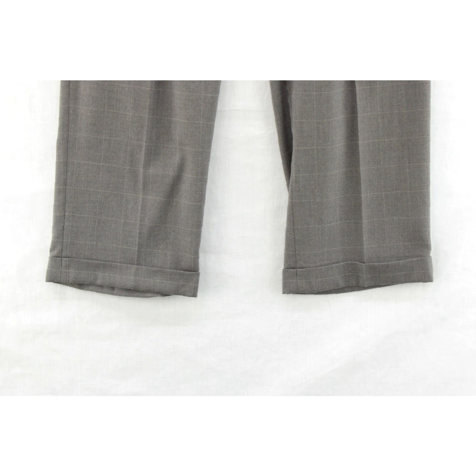 Polo Ralph Lauren Ralph Lauren Pants Mens 34x30 Gray Plaid Windowpane Cuffed Preppy Office Casual Size US 34 / EU 50 - 3 Thumbnail