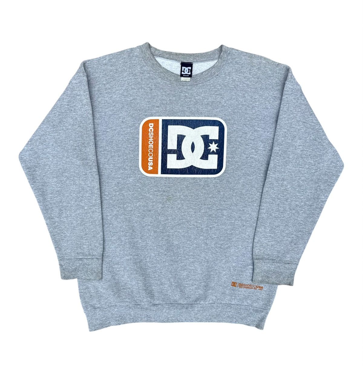 Thrasher Vintage Y2K DCSHOECO USA Box Logo Heather Gray Sweatshirt Size US L / EU 52-54 / 3 - 1 Thumbnail