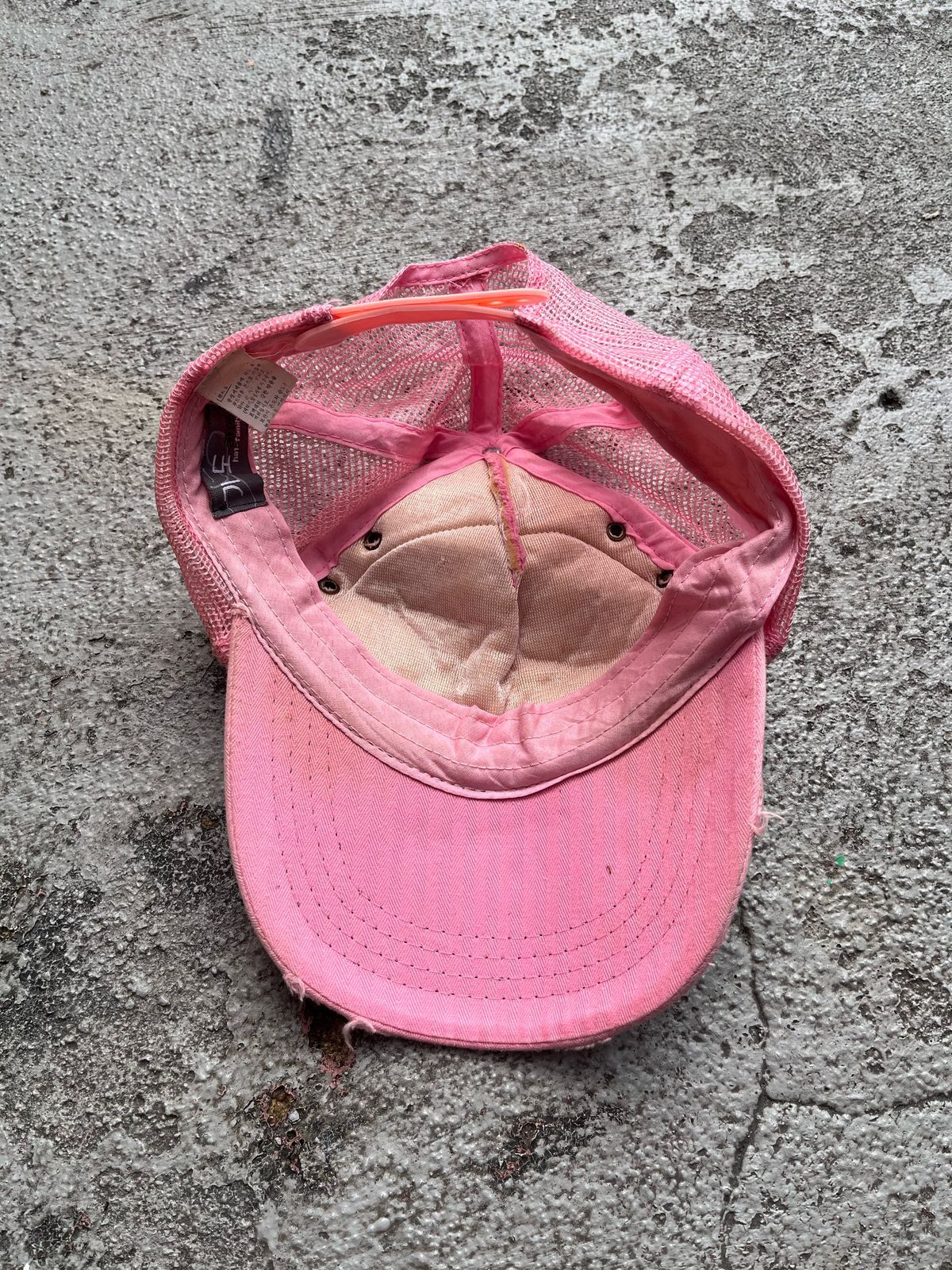 14th Addiction Y2K Blowingwing Distressed Pink Trucker Hat Size ONE SIZE - 6 Thumbnail