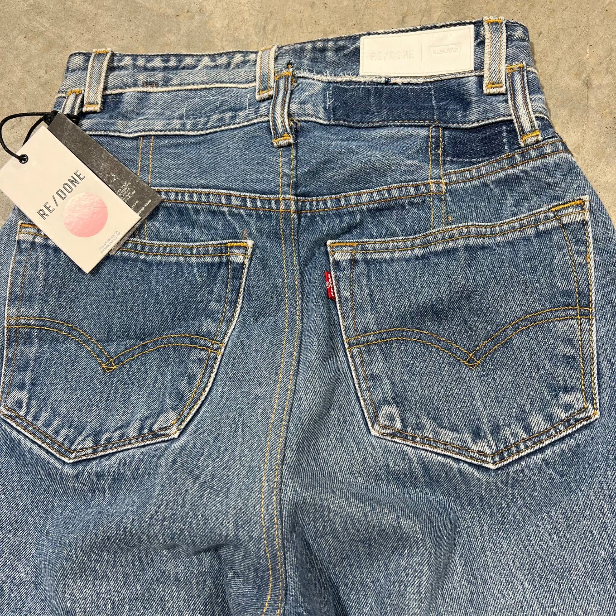 Levi's × RE/DONE $943 NWT RE/DONE x LEVI'S Double Waisted Drainpipe Sz 25 Size 25" / US 0 / IT 36 - 9 Thumbnail