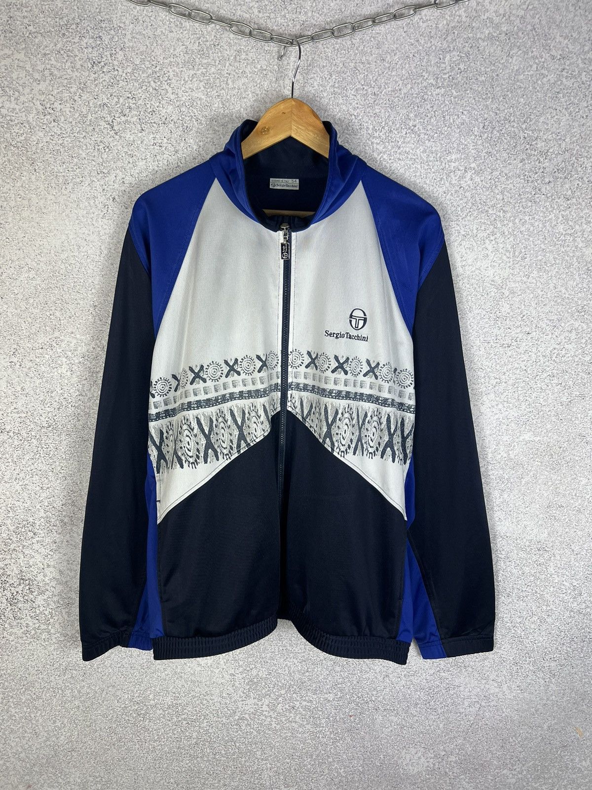 Sergio Tacchini Vintage Sergio Tacchini Casual Track Jacket Size US L / EU 52-54 / 3 - 1 Thumbnail