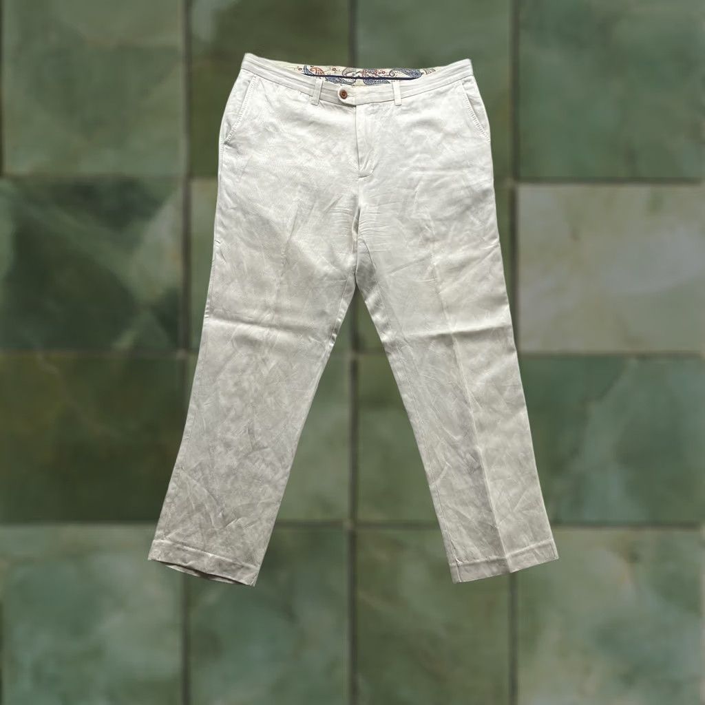 Tommy Bahama Tommy Bahama Pants Mens 38x32 Ivory White Linen Blend Relaxed Golf Resort Beach Shirt? Size US 38 / EU 54 - 1 Thumbnail
