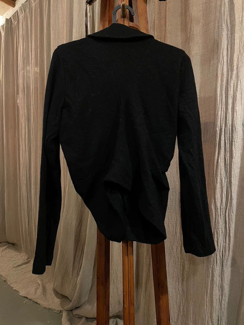 Comme des Garcons Comme des Garcons Black irregular wool rose shirt coat swe Size XS / US 0-2 / IT 36-38 - 3 Thumbnail