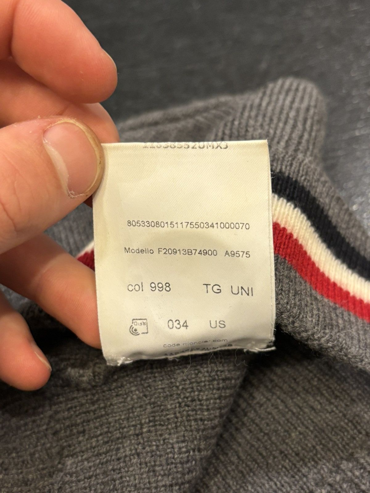 Moncler Moncler Stripe Beanie Size ONE SIZE - 4 Thumbnail