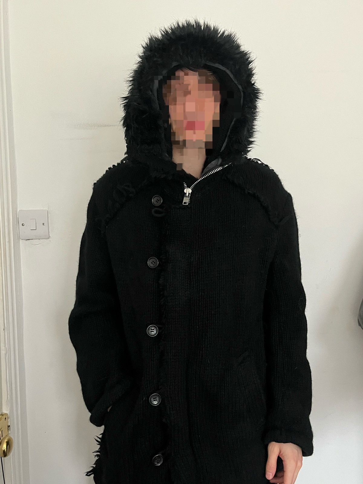 Junya Watanabe Junya Watanabe 2003 faux fur knit coat Size US M / EU 48-50 / 2 - 4 Thumbnail