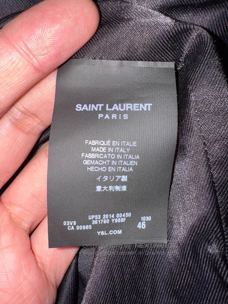 Saint Laurent Paris Saint Laurent Paris Gray Zebra Print Baseball Jacket Size US S / EU 44-46 / 1 - 8 Thumbnail
