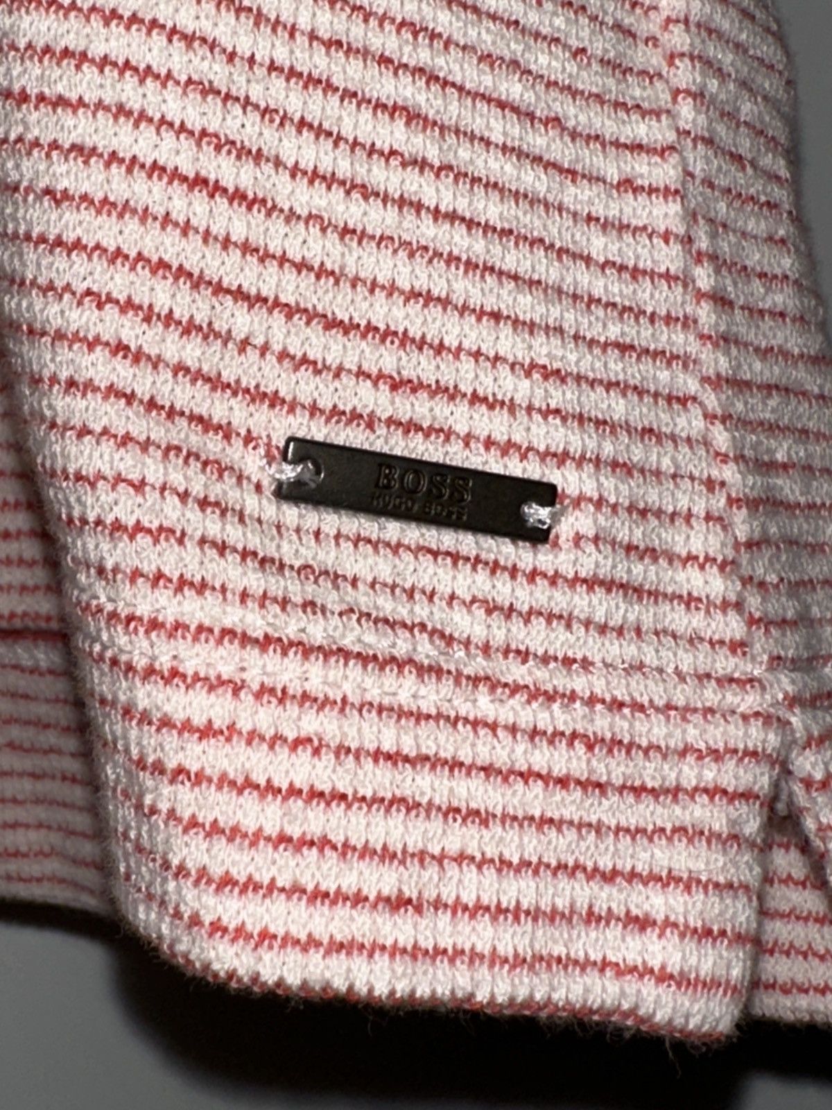 Hugo Boss Hugo Boss Textured Knit Polo Shirt Stripes Size US M / EU 48-50 / 2 - 4 Thumbnail