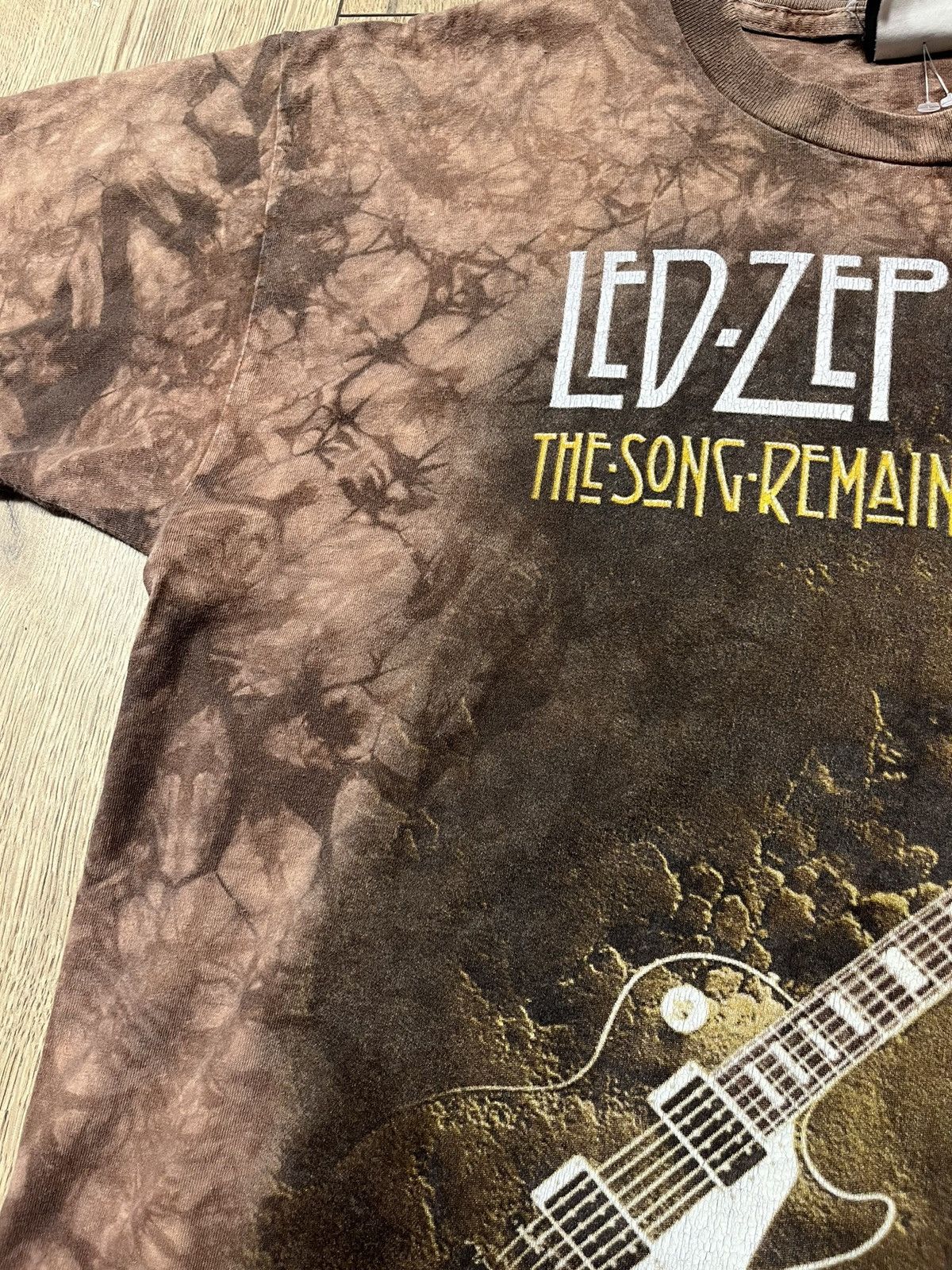 Led Zeppelin Vintage Led Zeppelin Liquid Blue Tie Size US L / EU 52-54 / 3 - 3 Thumbnail