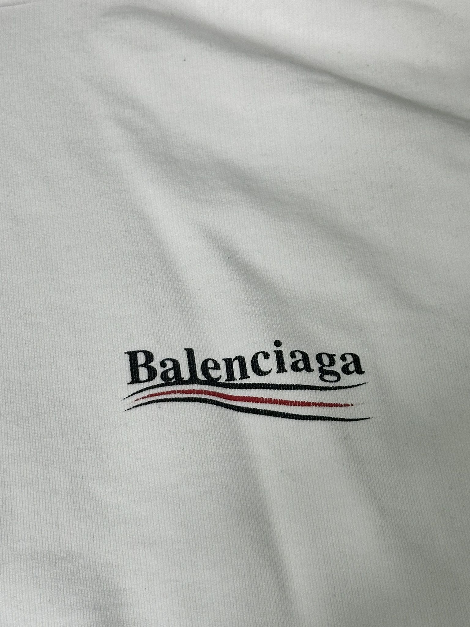 Balenciaga Balenciaga Sweatshirt Political Logo Print White Hoodie Size XS / US 0-2 / IT 36-38 - 15 Thumbnail