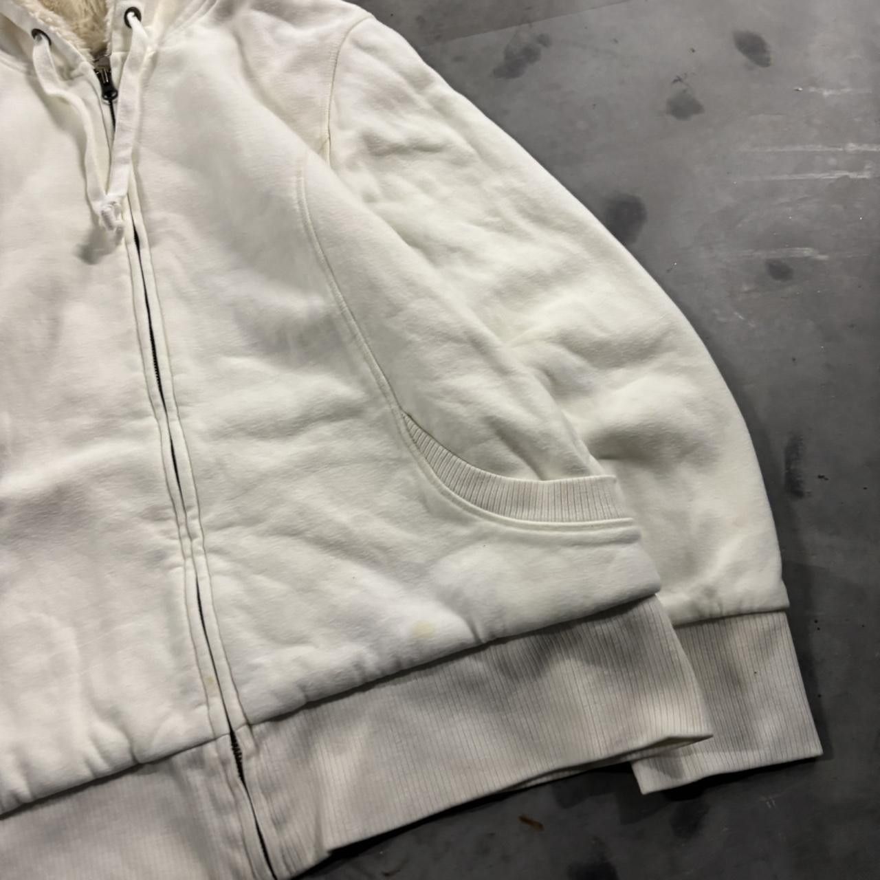 Vintage Vintage Y2K/2000s Cute White Soft Sherpa Fur Cozy Zip Up Hoodie! Size XL Size XL / US 12-14 / IT 48-50 - 4 Thumbnail