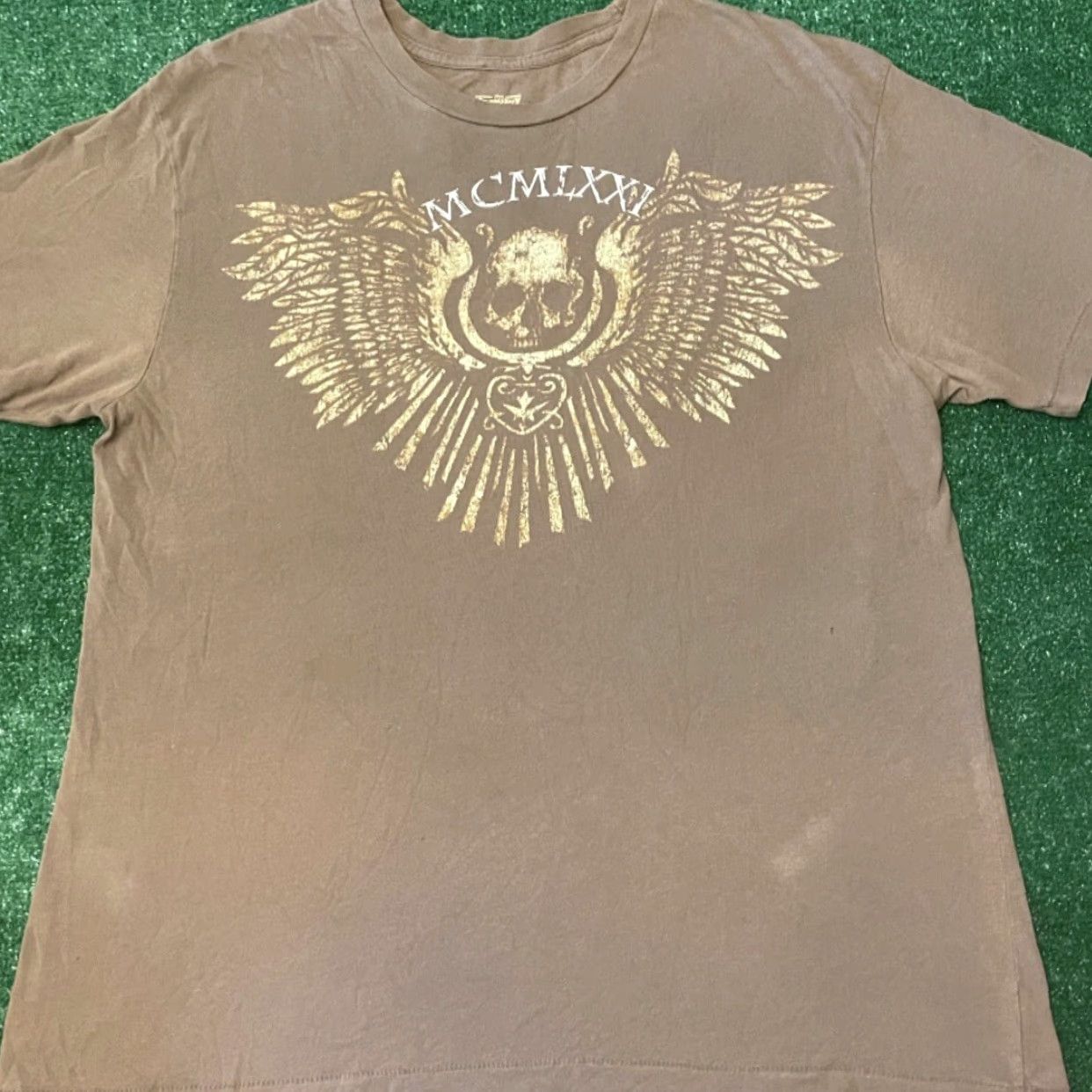 Cremieux VINTAGE Cremieux T-Shirt MMA Grunge Punk VTG Shirt L Brown Mens Size L Grunge Hip Hop Punk Y2K Size US L / EU 52-54 / 3 - 3 Thumbnail