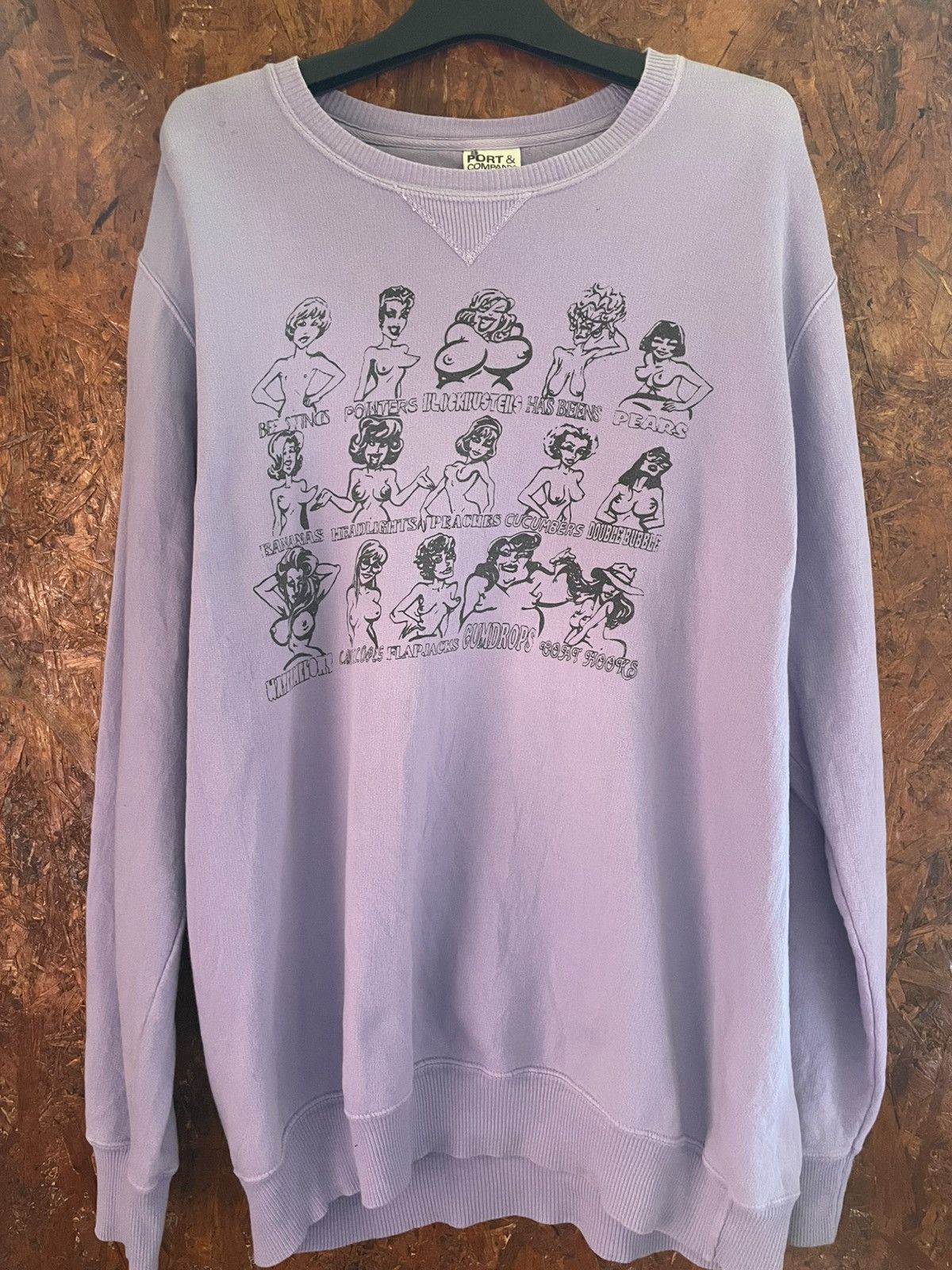 Vintage Vintage boobs erotic model logo sweatshirt port company Size US L / EU 52-54 / 3 - 1 Thumbnail