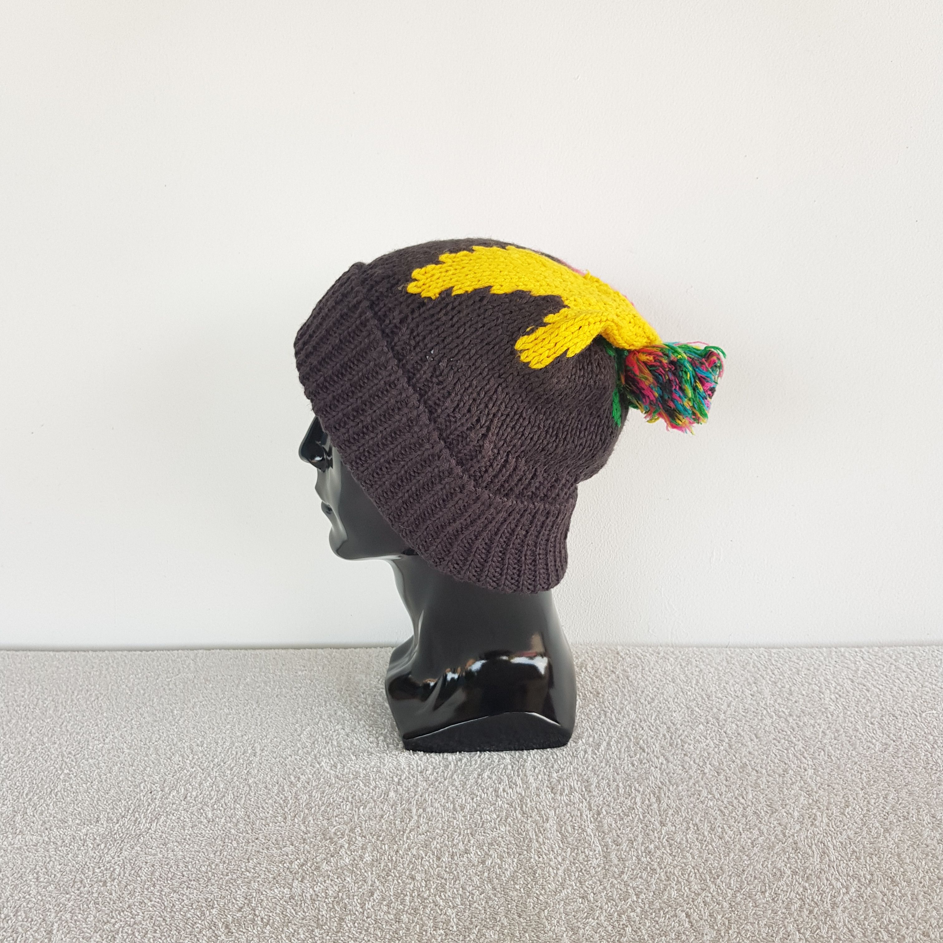 Japanese Brand Vintage Mackdaddy Beanie Ribbed Fair Isle Knit Snow Caps Hat Size ONE SIZE - 5 Thumbnail