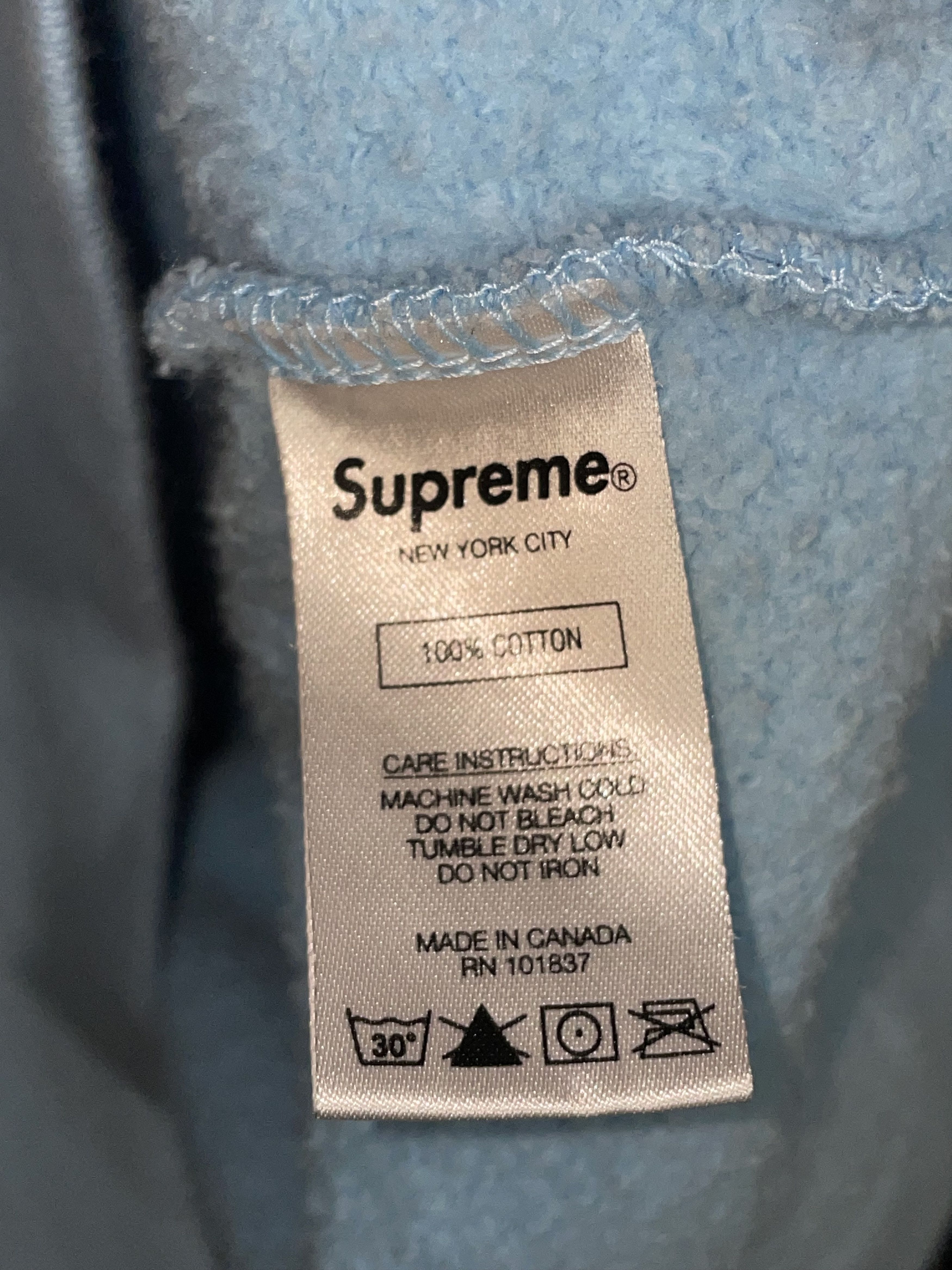 Supreme Supreme Stars Crewneck Ice Blue SS20 size Large NEW Size US L / EU 52-54 / 3 - 6 Thumbnail