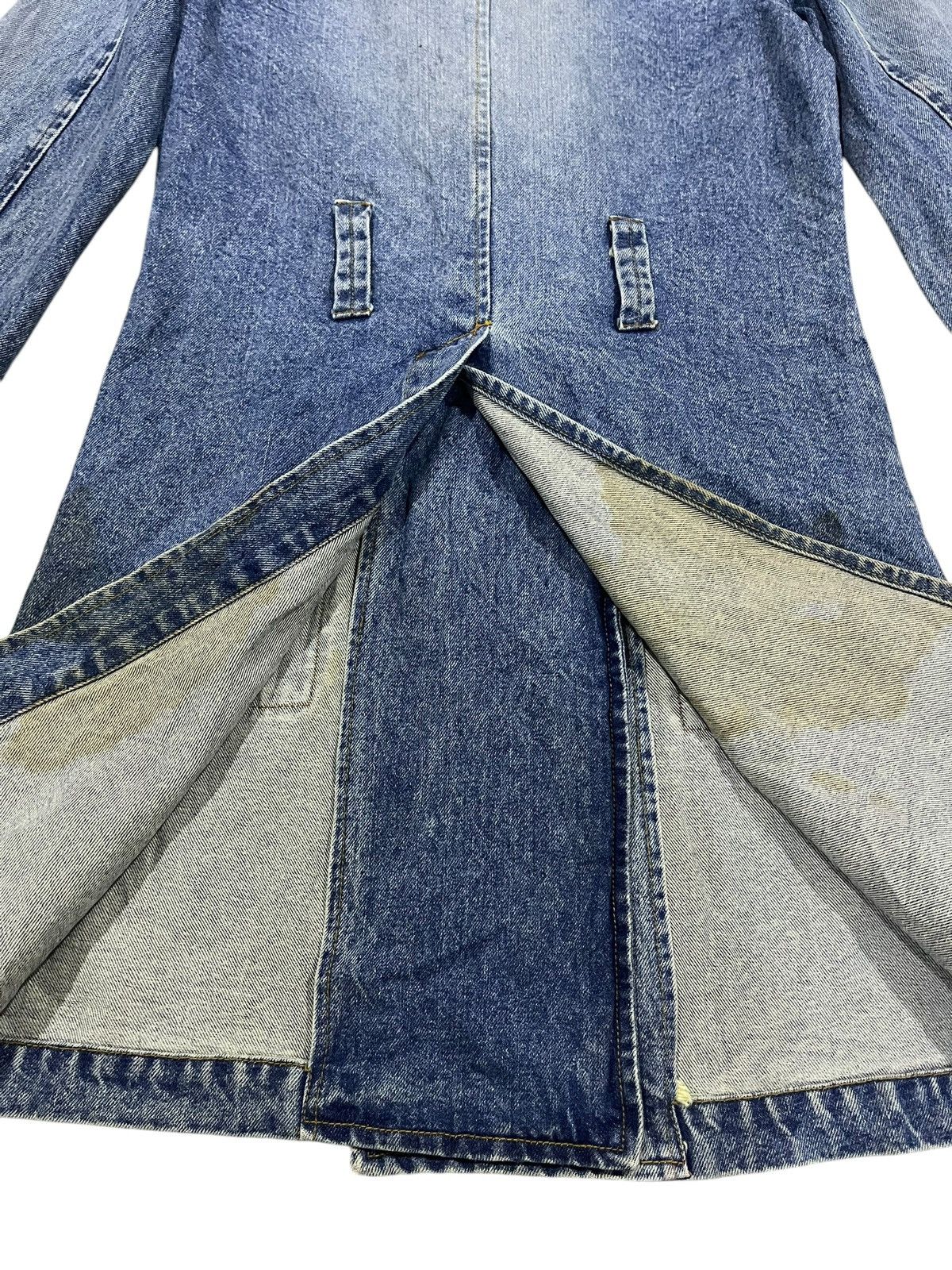 Hysteric Glamour 🇯🇵 BLUE MOON BLUE JAPAN DOUBLE BREASTED DENIM LONG JACKET Size ONE SIZE - 18 Thumbnail