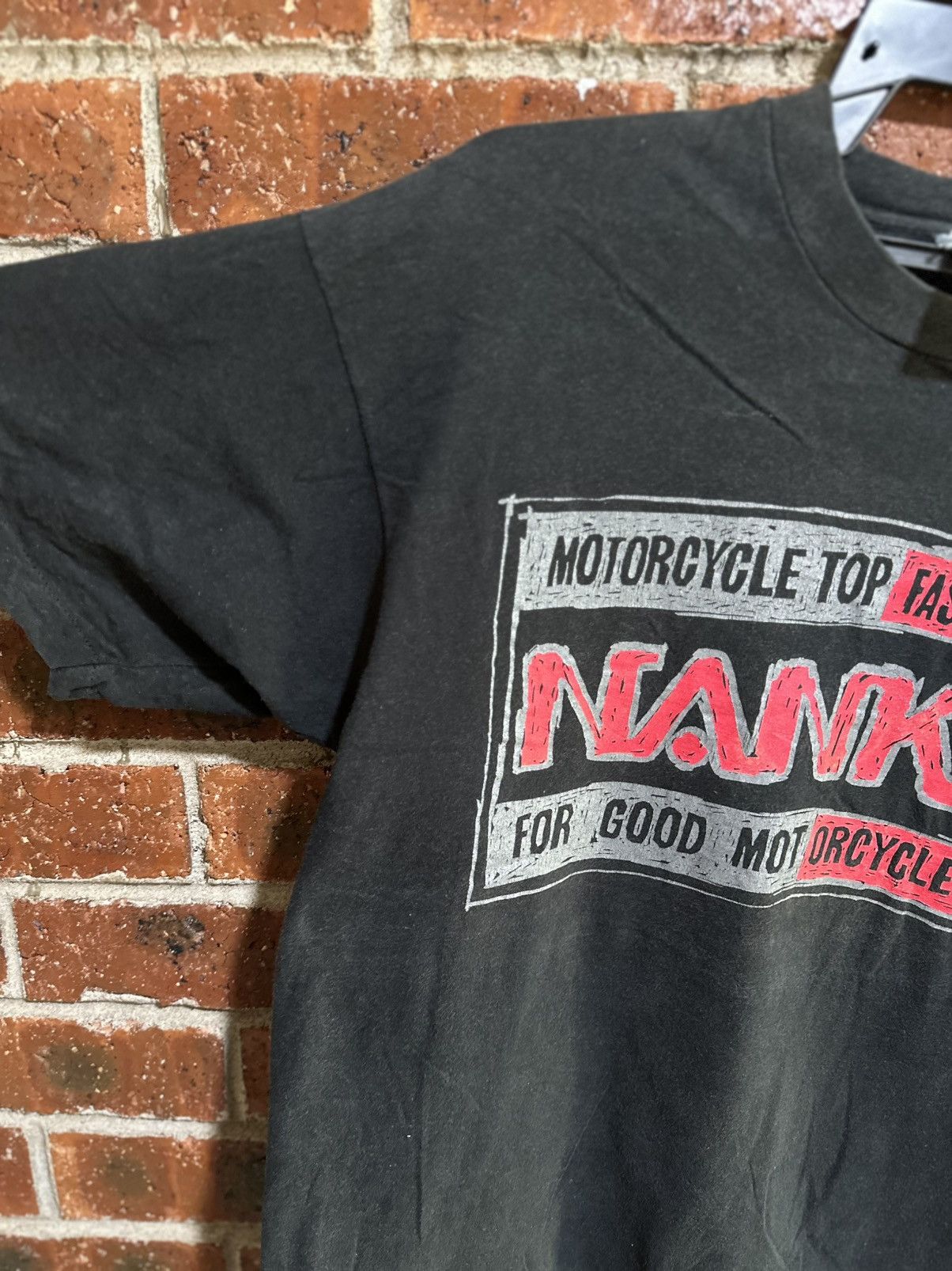 Fruit Of The Loom Thrashed Vintage Motorcycle Top Fashion Leader Nankai Faded Size US L / EU 52-54 / 3 - 8 Thumbnail