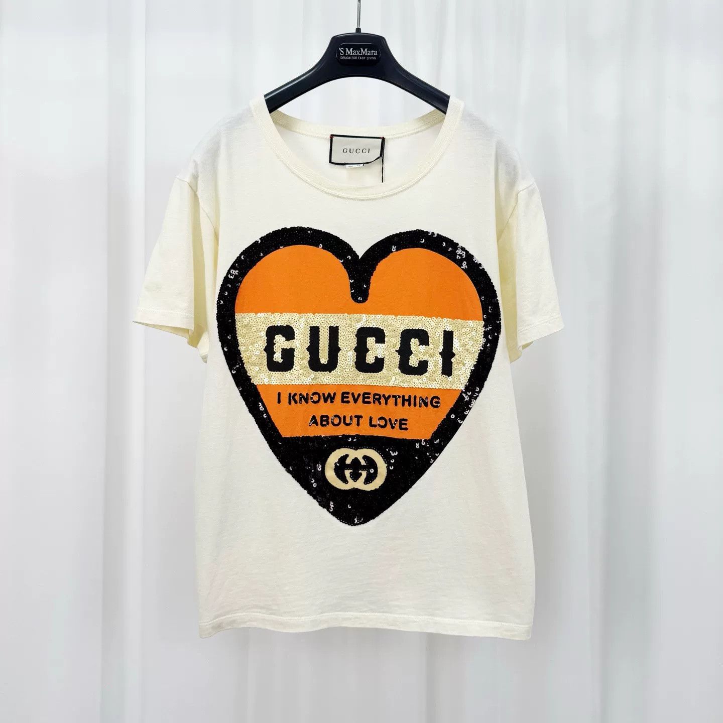 Gucci Gucci Sequin Heart Letter Short-Sleeve Size XS / US 0-2 / IT 36-38 - 1 Thumbnail