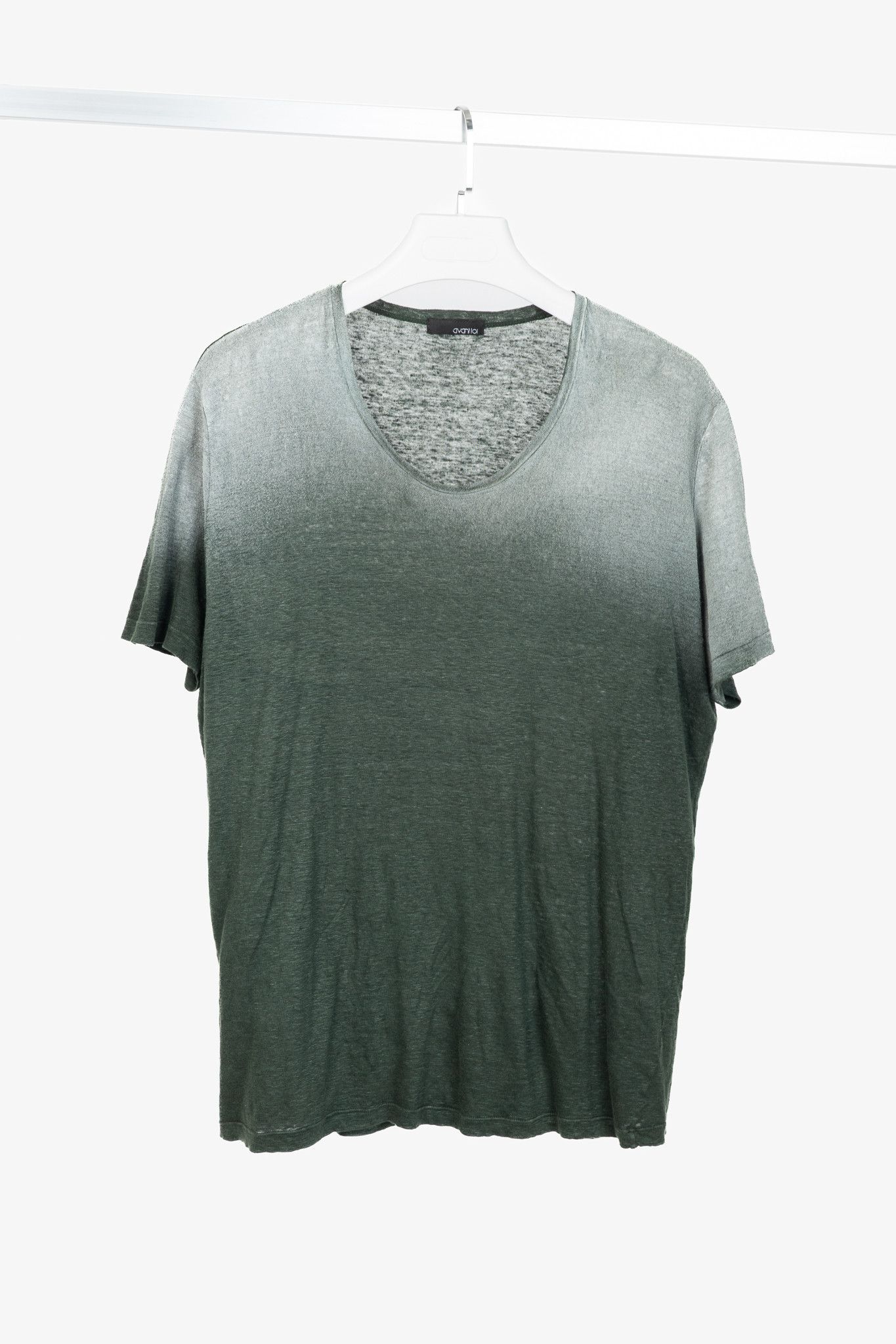 Avant Toi Avant Toi Overprint Green Linen Gradient T-Shirt Size US XL / EU 56 / 4 - 1 Thumbnail