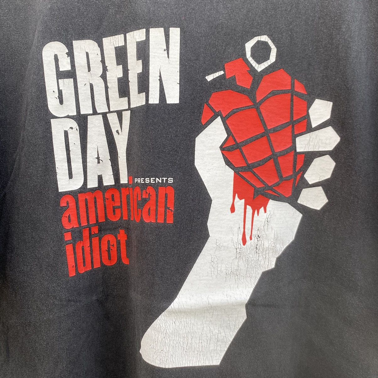 Vintage Thrashed Faded Green Day American Idiot Promo Boot ERD TEE Size US L / EU 52-54 / 3 - 3 Thumbnail