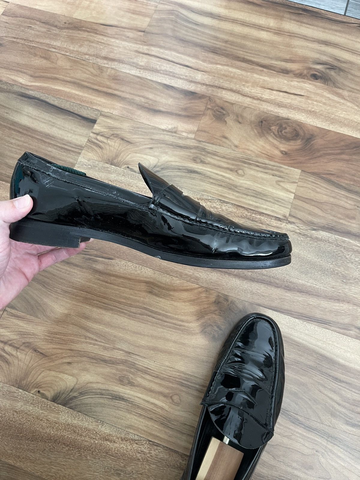 Prada Prada Patent Leather Loafer Size US 11.5 / EU 44-45 - 2 Thumbnail