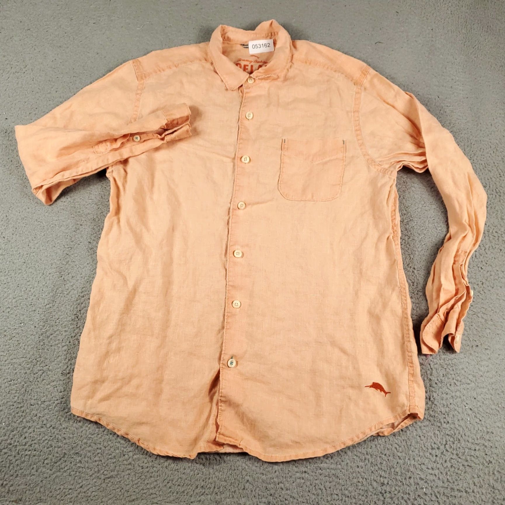 Tommy Bahama Tommy Bahama Shirt Mens Large Orange Linen Button-Up Long Sleeve Casual Size US L / EU 52-54 / 3 - 2 Thumbnail