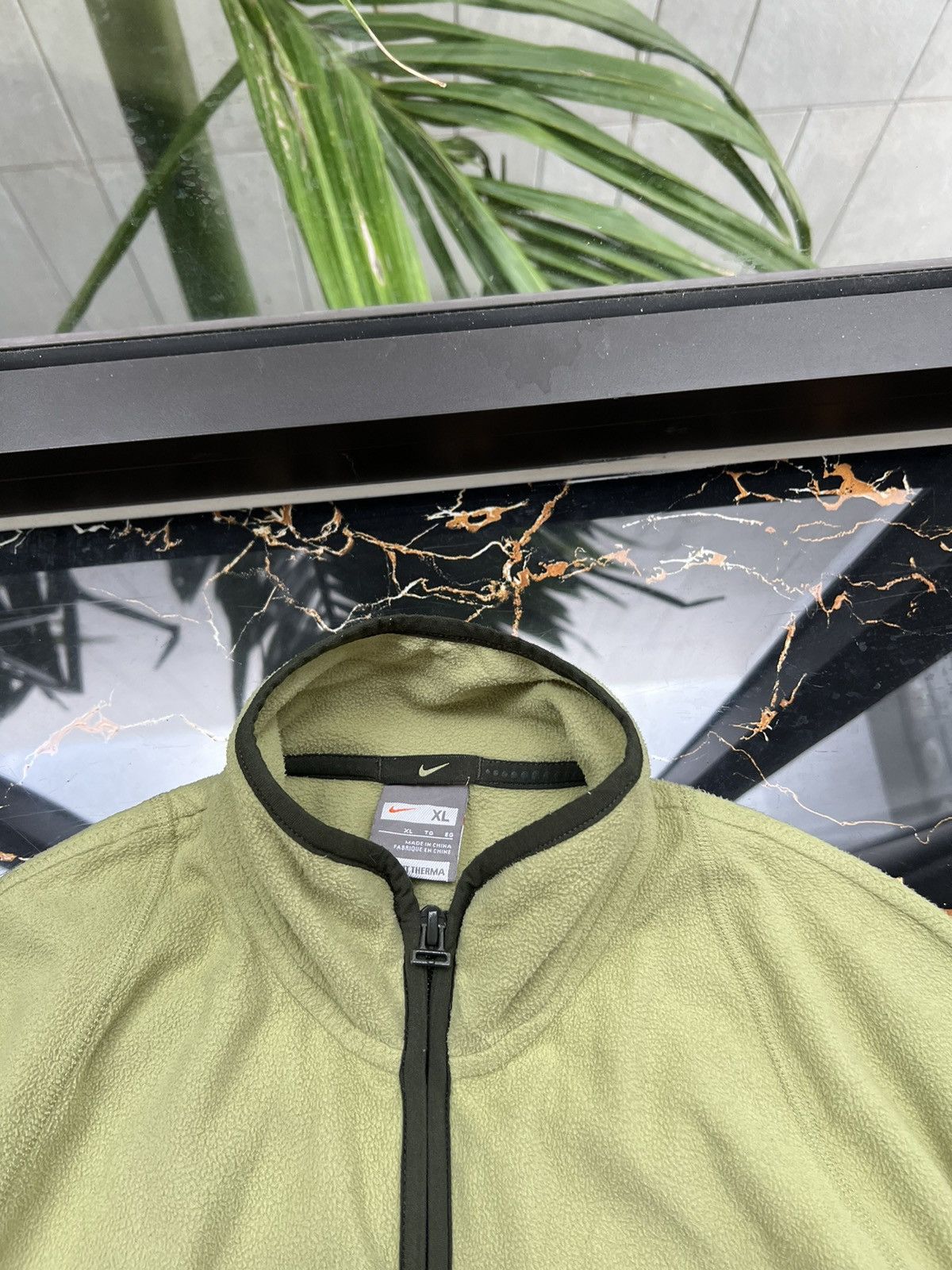 Nike × Vintage 90’s NIKE RARE RETRO FLEECE SMALL SWOOSH Y2K JACKET Size US M / EU 48-50 / 2 - 6 Thumbnail