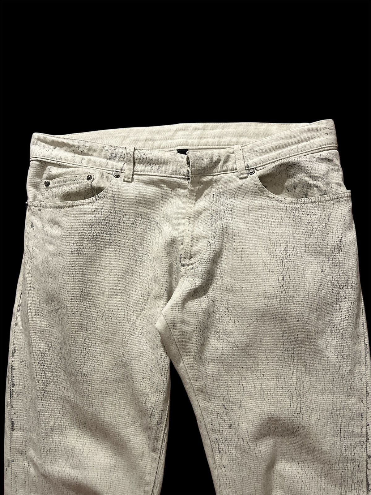 Balenciaga Balenciaga fw14 cracked paint denim jeans Size US 30 / EU 46 - 3 Thumbnail