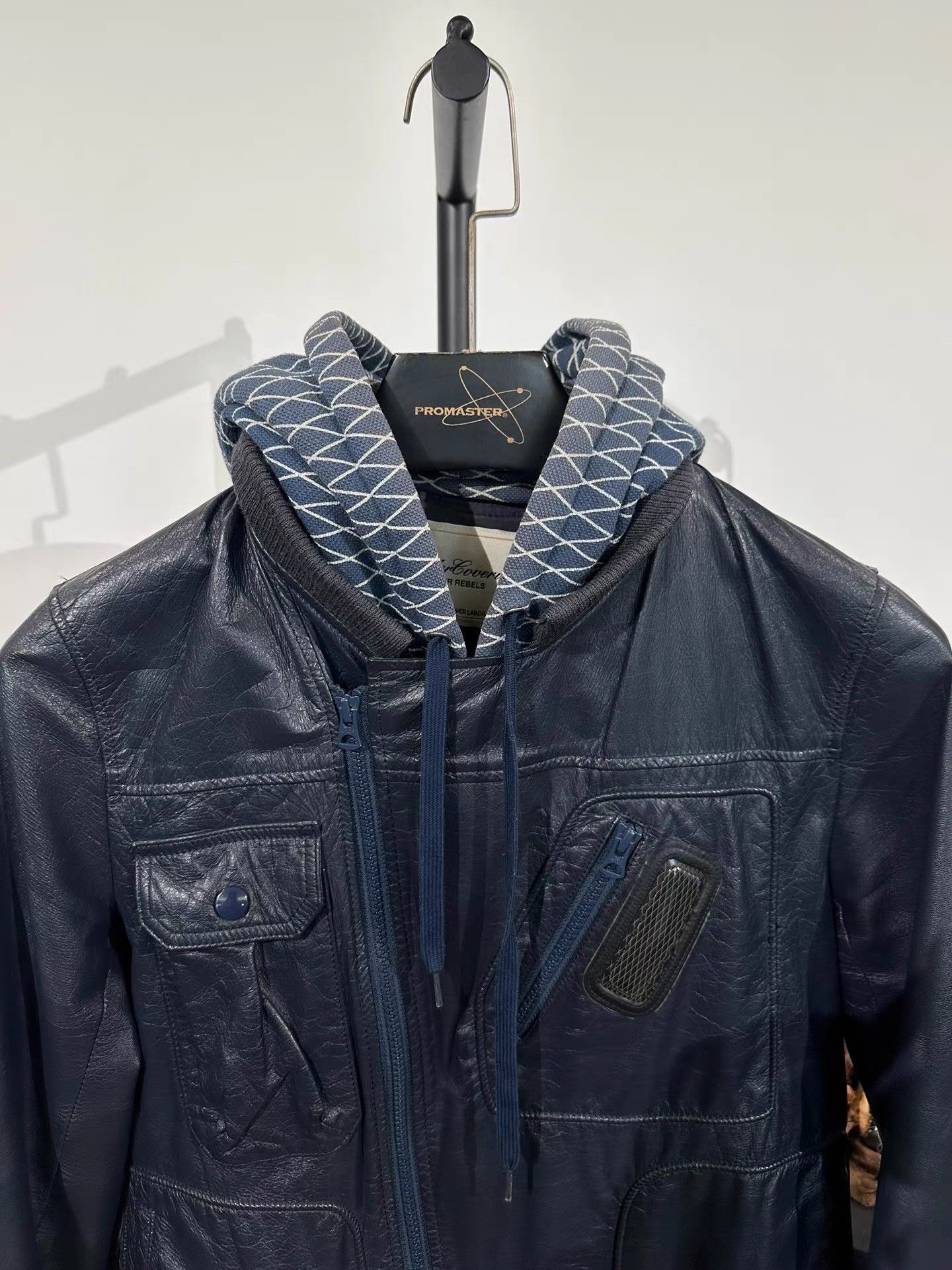 Undercover Undercover Leather Hooded Moto Jacket K35 Size US L / EU 52-54 / 3 - 5 Thumbnail