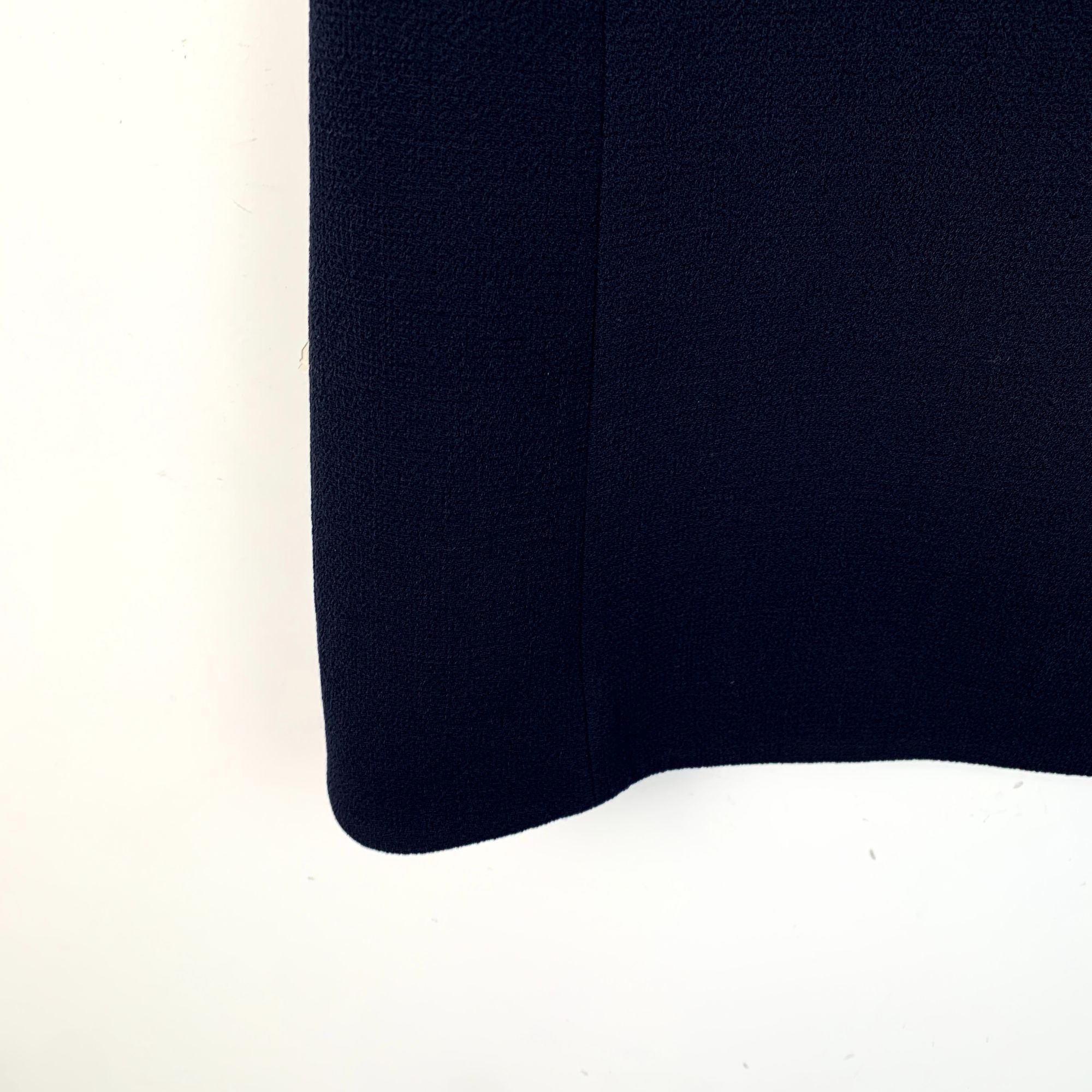 Dior Christian Dior Black Virgin Wool Round-Neck 3/4 Sleeve Dress Size XS / US 0-2 / IT 36-38 - 4 Thumbnail