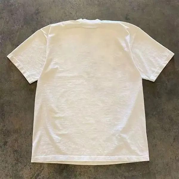 Designer Kokubu x Misa White retro casual cute cat print cotton tee Size US L / EU 52-54 / 3 - 8 Thumbnail