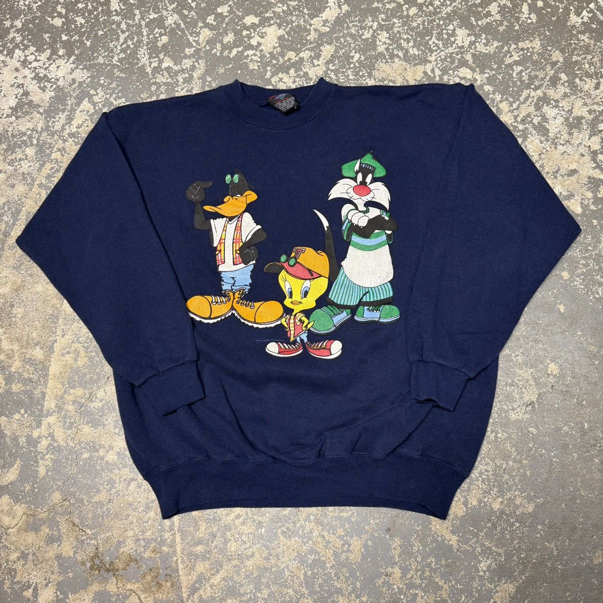Other Vintage Looney Tunes Tweety Bugs Bunny Sylvester Crewneck Size US XXL / EU 58 / 5 - 1 Thumbnail