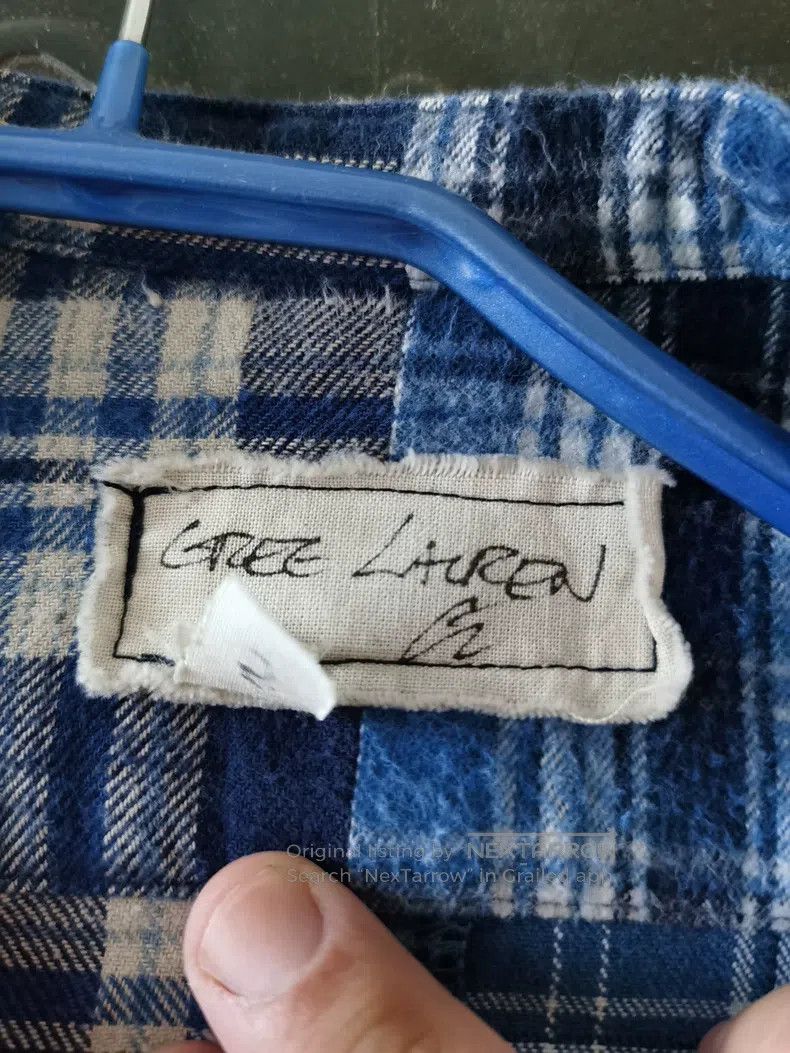 Greg Lauren Greg Lauren Spliced Plaid Shirt Size US M / EU 48-50 / 2 - 2 Thumbnail